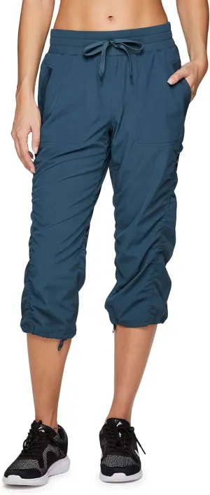RBX Active Capri Pants for Women Joggers Stretch Lightweight Women’s Casual Pant Capri with Drawstring