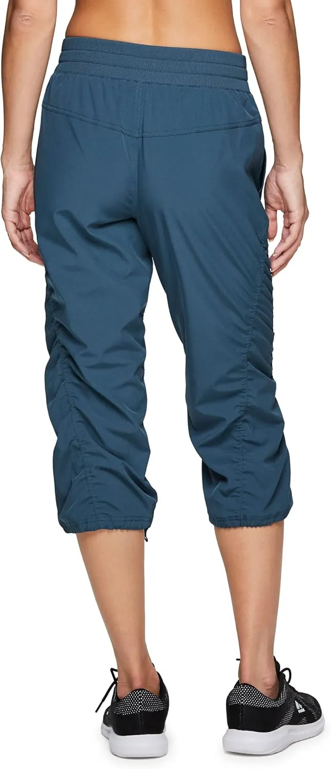 RBX Active Capri Pants for Women Joggers Stretch Lightweight Women’s Casual Pant Capri with Drawstring