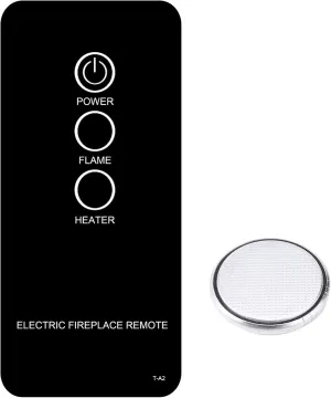 RCECAOSHAN Replacement for Twin Star Duraflame Electric Fireplace Stove Heater Infrared Remote Control 23EF010GRA 28EF010GRA 33EF010GRA 23EF020GRA 28EF020GRA 33EF020GRA DFS-760-1