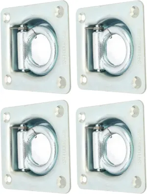Recessed Tie Down D Rings , Stainless Steel Hatch Pull Flush Lift Anti Strong Strength for