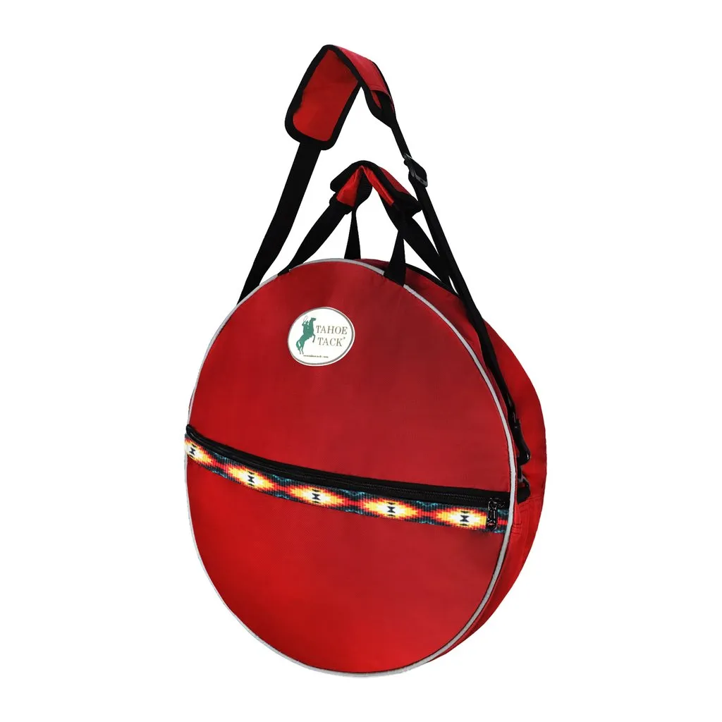 Red Detailed Rope Bag - Add Name or Initials - Personalized/Monogrammed with Name/Initials