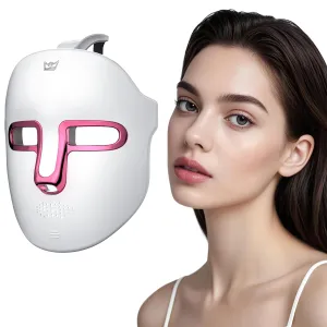Red Light Mask for Face - 7 Colors Red Light Mask, Facial Skin Care Device, Cordless, Ergonomic Design and Rechargeable for Home Use