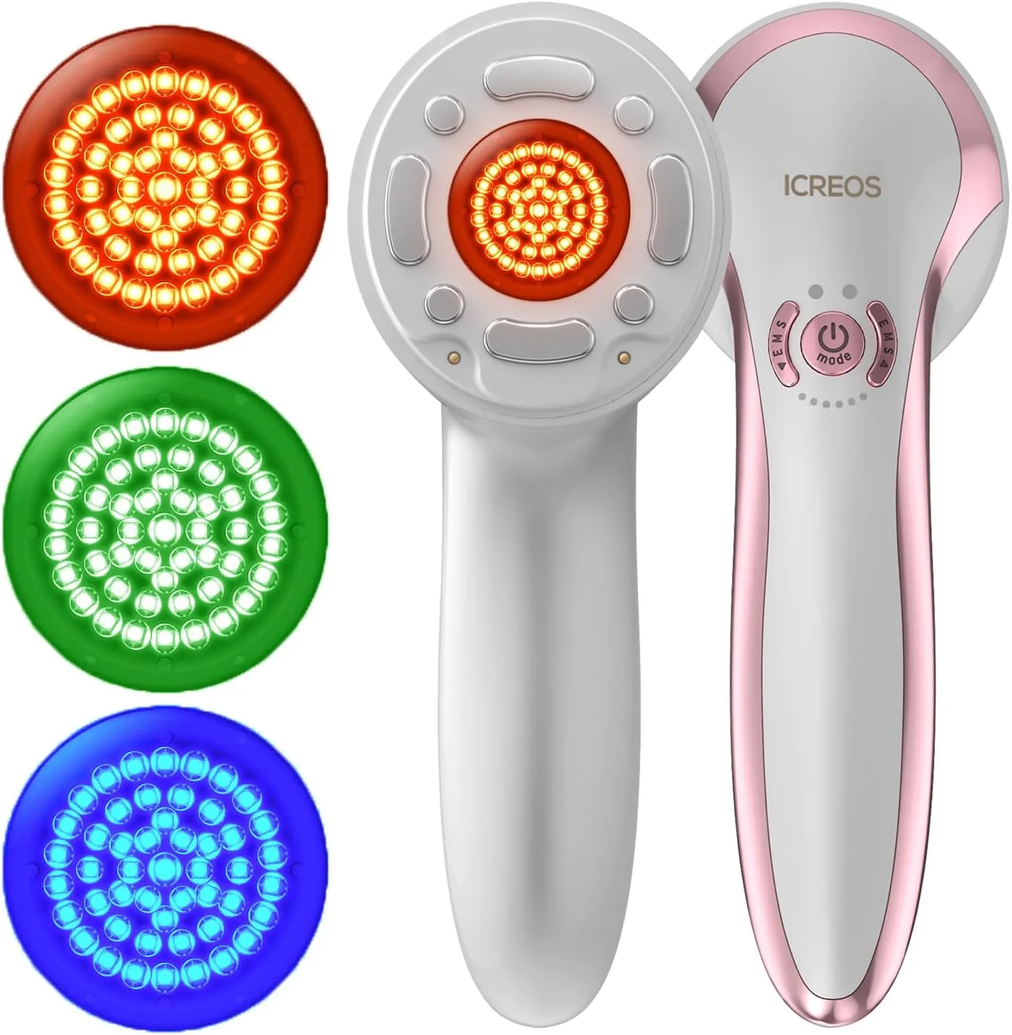 Red Light Therapy for Face and Body Wand Amplified with 147 LEDs in 26mm Head Microcurrent Device for Wrinkles Reducing Firming Lifting, Ideal Gift for Family Friends and Loved Ones, Pink