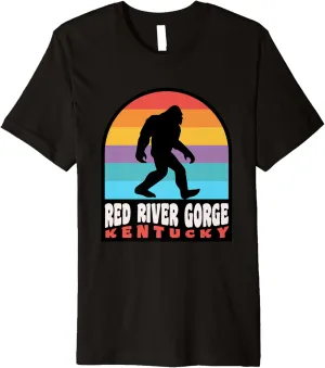 Red River Gorge Kentucky Climbing RRG Bigfoot Sasquatch Premium T-Shirt
