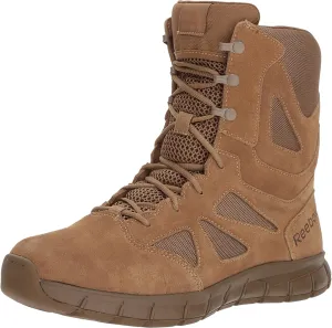 Reebok Work Men's RB8808 Sublite Cushion Soft Toe 8" Tactical Boot Coyote Military, 4.5