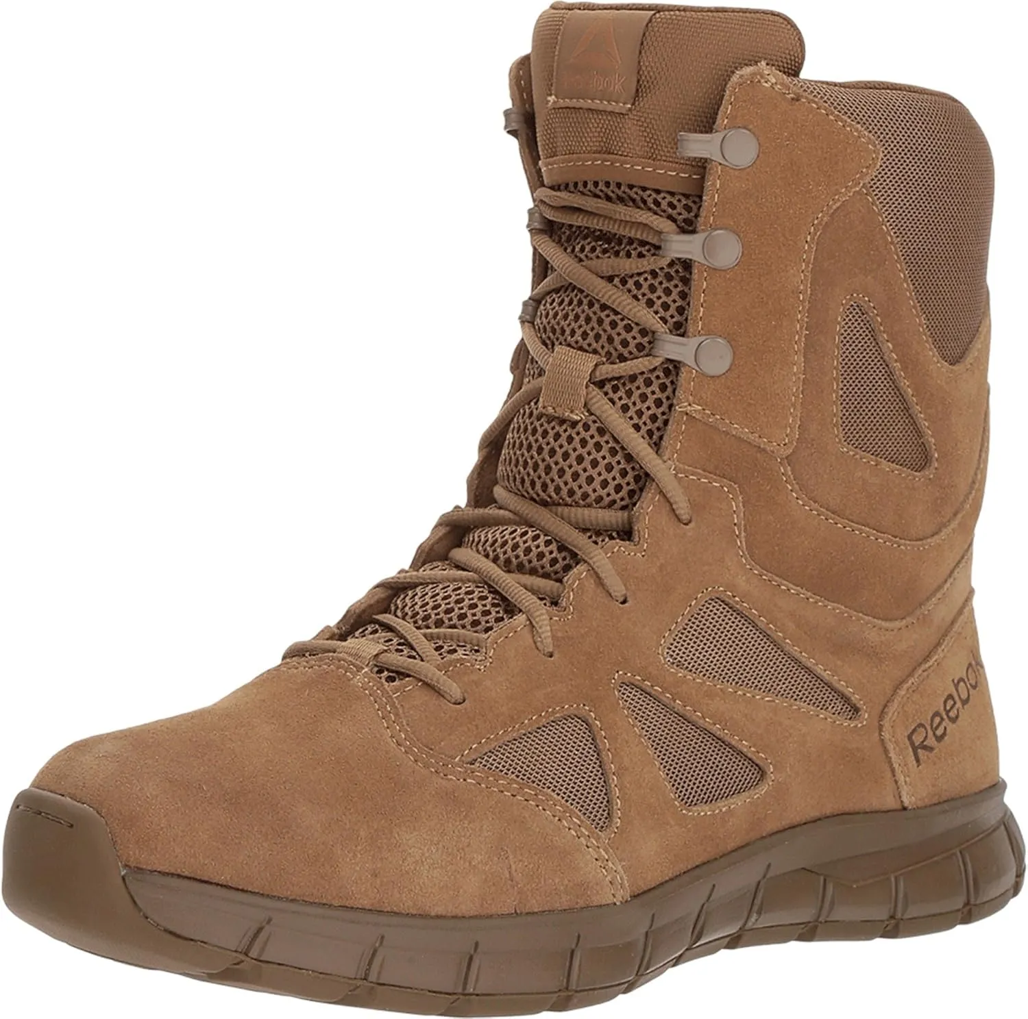 Reebok Work Men's RB8808 Sublite Cushion Soft Toe 8" Tactical Boot Coyote Military, 4.5