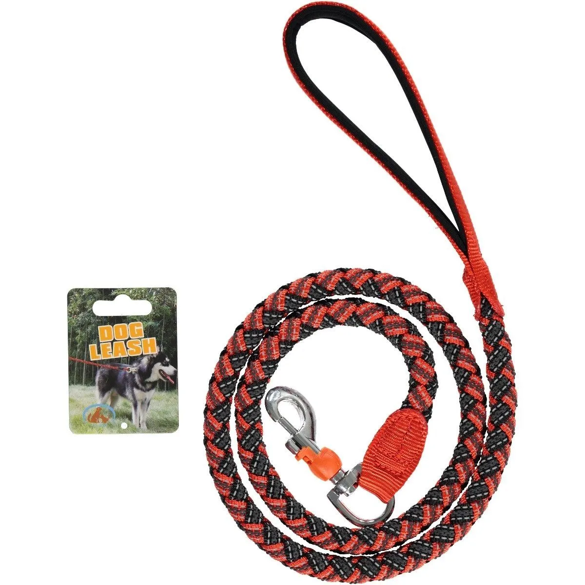 Reflective Stretchable Braided Leash for Pets