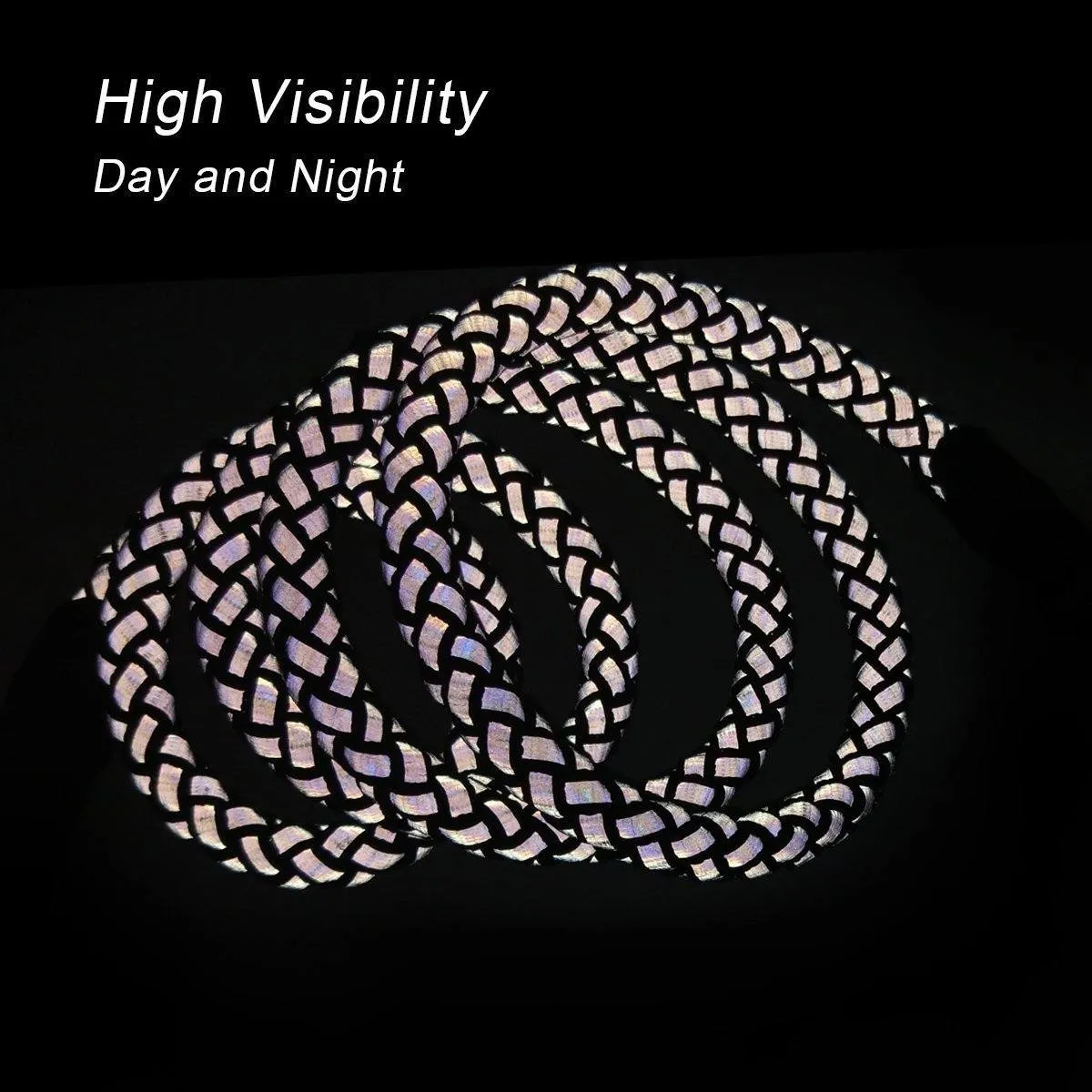 Reflective Stretchable Braided Leash for Pets