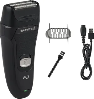 Remington F3 Style Series Foil Shaver for Men, Flexing Blades for Close and Comfortable Shave, Cordless Electric Rechargeable Razor.