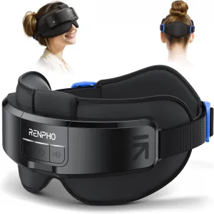 RENPHO FSA/HSA Eligible Head & Eye Massager, Eyeris Masc Heated Eye & Head Mask for Migraines, Headache Massager for Forehead, Occiput and Temple, Birthday Gifts for Women/Men/Mom/Dad
