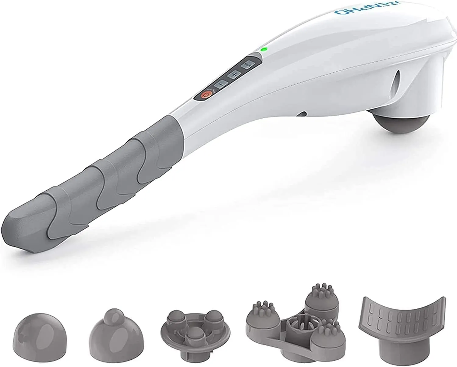 RENPHO Rechargeable Handheld Back Massager, Cordless Electric Neck Massage Tool for Shoulder, Foot, Leg, Calf, FSA & HSA Eligible, Gifts for Women and Men