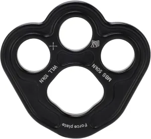 Rigging Plate 3 Holes Space Aluminium 50KN Uniform Force Climbing Equipment for Outdoors