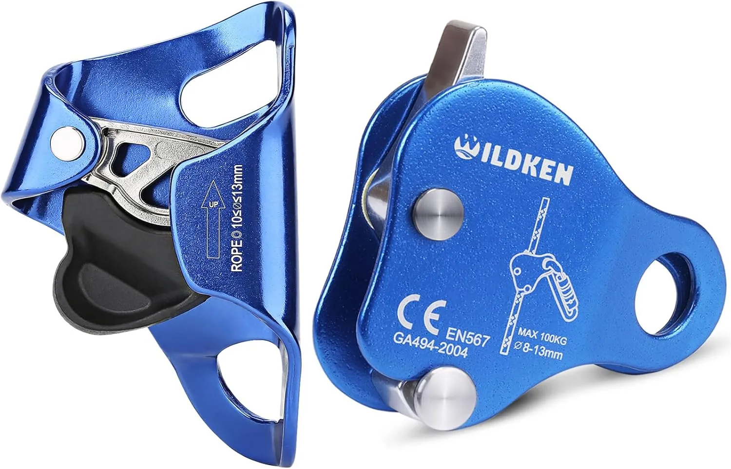 Rock Climbing Ascender Climbing Mountaineering Tree Arborist Climbing Rappelling Equip for 10-13mm Rope