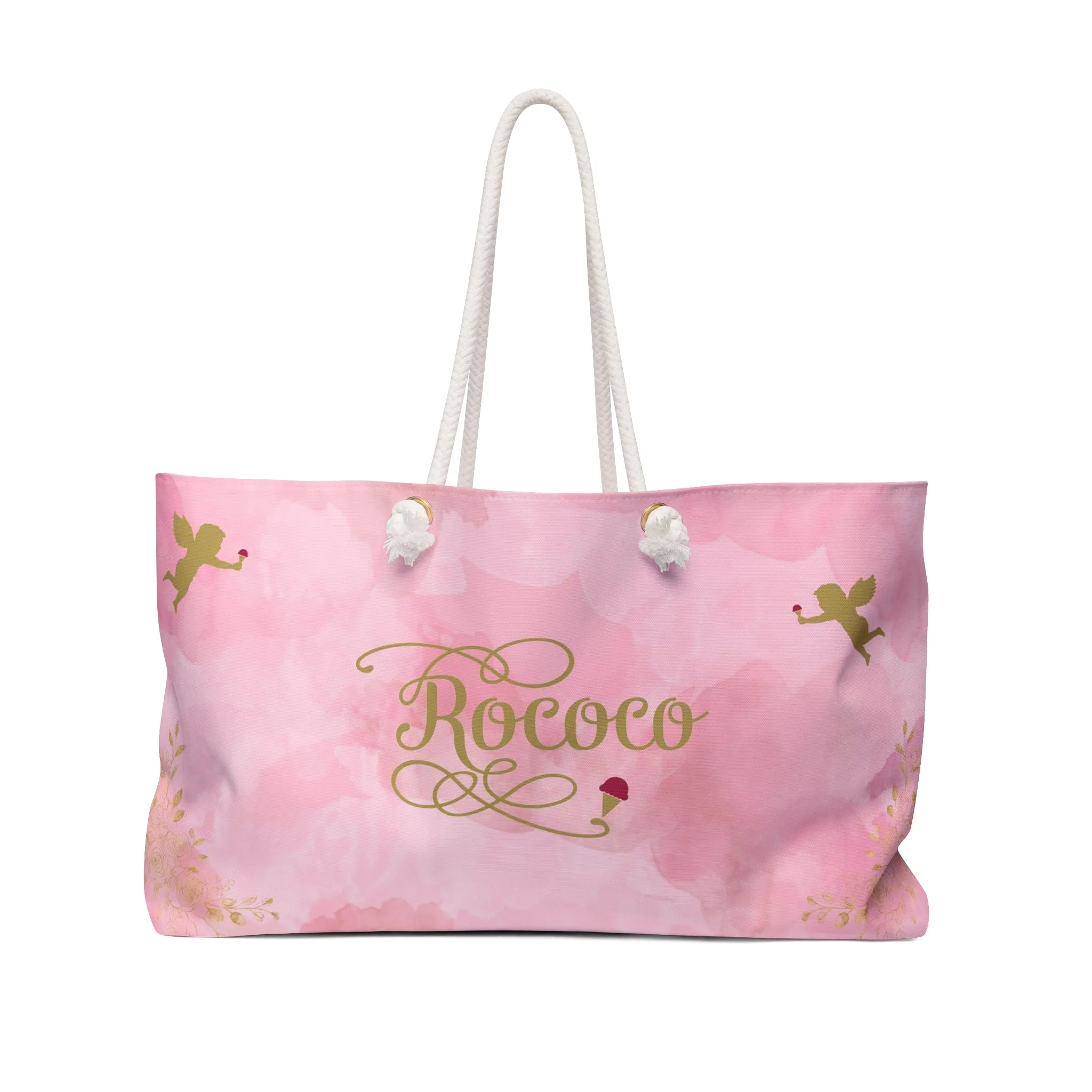 Rococo Weekender Bag - Chic Stylish Travel Tote for Weekend Getaways & Beach Days