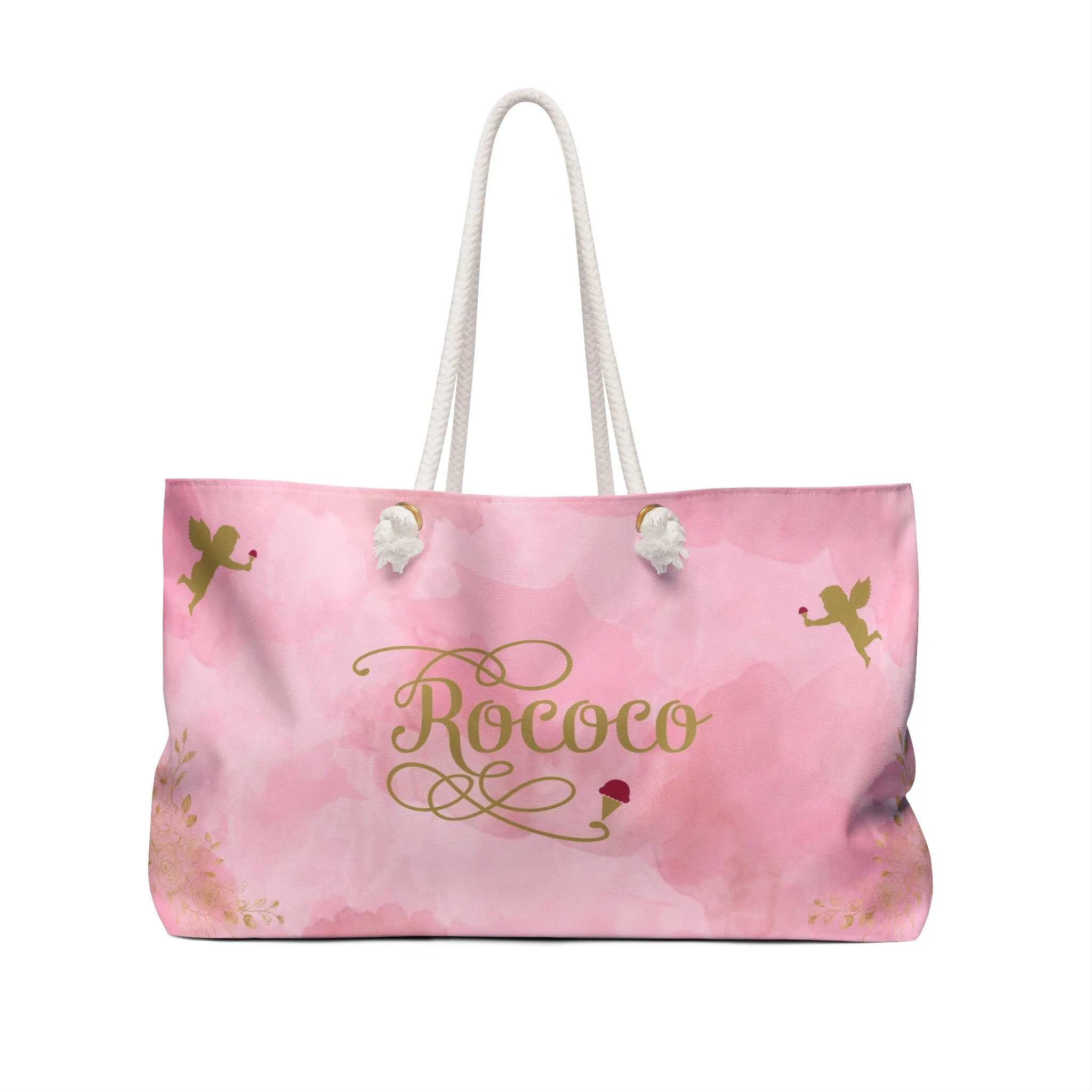 Rococo Weekender Bag - Chic Stylish Travel Tote for Weekend Getaways & Beach Days