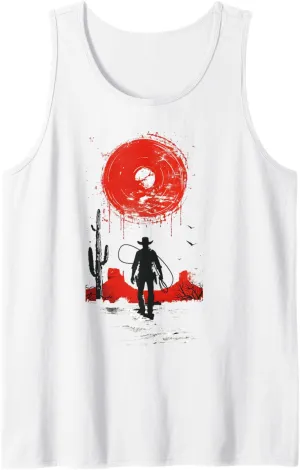 Rodeo Bull Rider the master lasso rope Cowboy Tank Top
