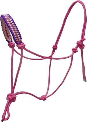 Rope Halters for Horses,Durable Design, Multiple, Beautiful Hand Braided,Horsehead Rope Halter