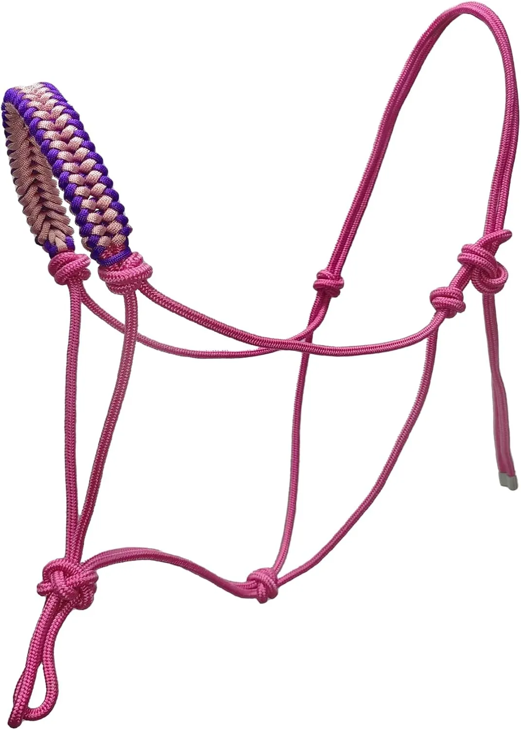 Rope Halters for Horses,Durable Design, Multiple, Beautiful Hand Braided,Horsehead Rope Halter