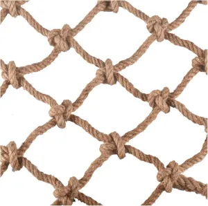 Rope Net Kids Climbing Safety Net Heavy Duty Hemp Rope Cargo Net Outdoor Garden Plant Protective Net Playground Swingset Rock Treehouse Railing (Size : 2 * 3m(7 * 10ft))