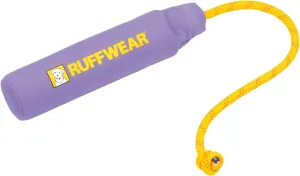 Ruffwear Lunker Throw Toy for Dogs – Durable, Soft Fabric Toy with Rope Handle for Fetch and Tug on Land & Water, Purple Orchid, Medium