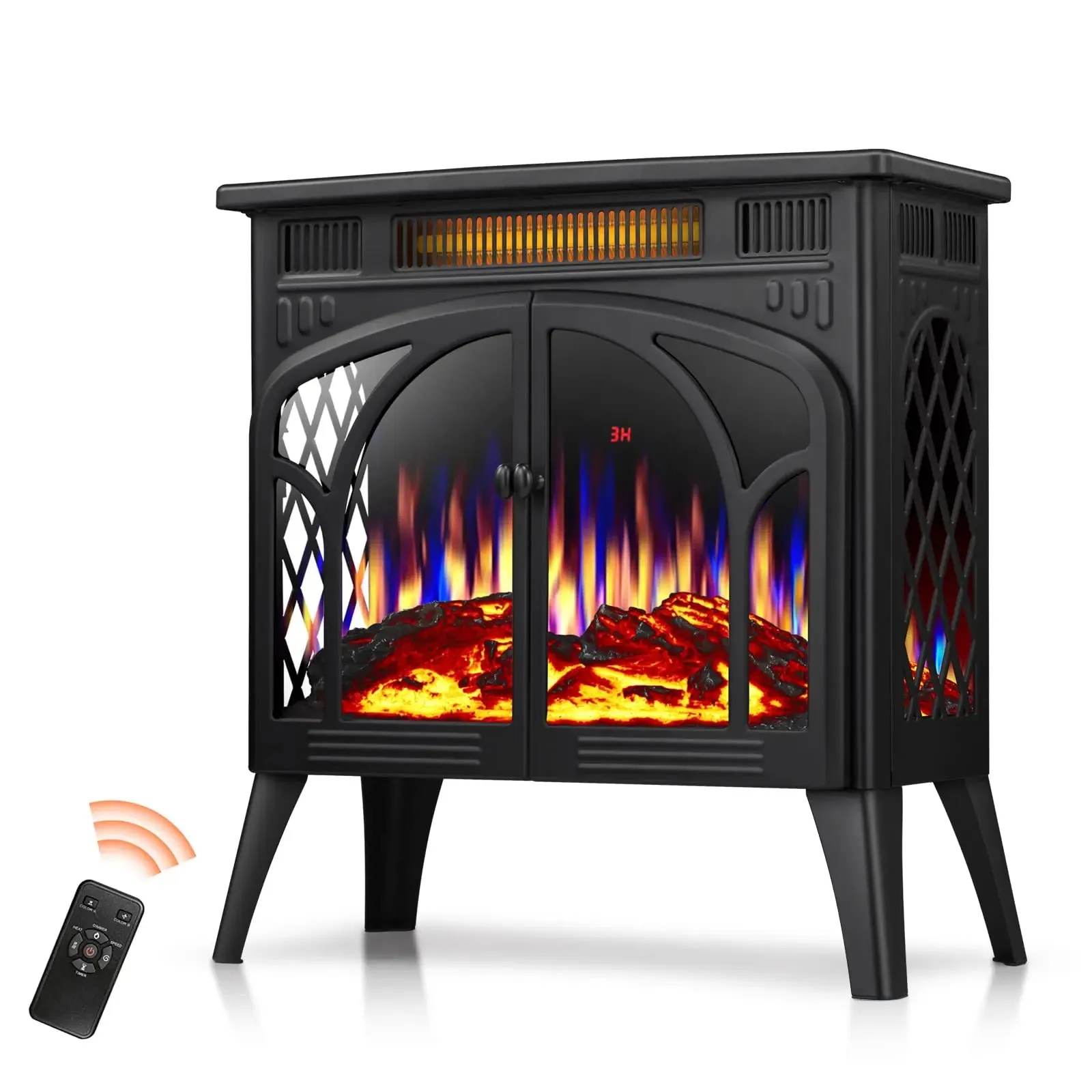 R.w.flame  25 Inch Electric Fireplace Stove Heater