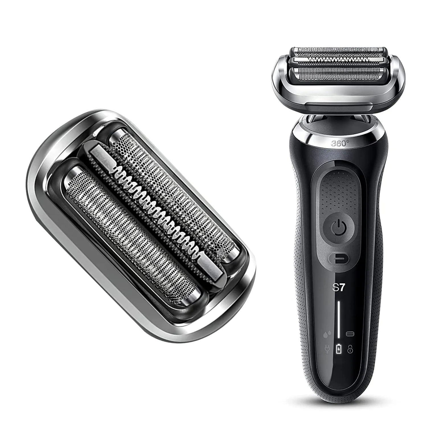 S7 Replacement Head Compatible with Braun Series7 Razor, Suitable for 7020s, 7025s, 7085cc, 7027cs, 7071cc and 7075cc Etc