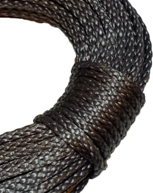 Samson Amsteel Blue Rope 7/64" Diameter, Multiple Lengths and Colors, Dyneema Fiber HMPE, High Strength, Low Stretch, 1600lb Average Tensile Strength (300 ft. Hank, Black)