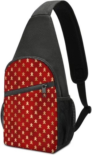 Scottish Clan Leslie Ancient Hunting Tartan Portable Chest Bag, Large Capacity Single Shoulder Chest Bag