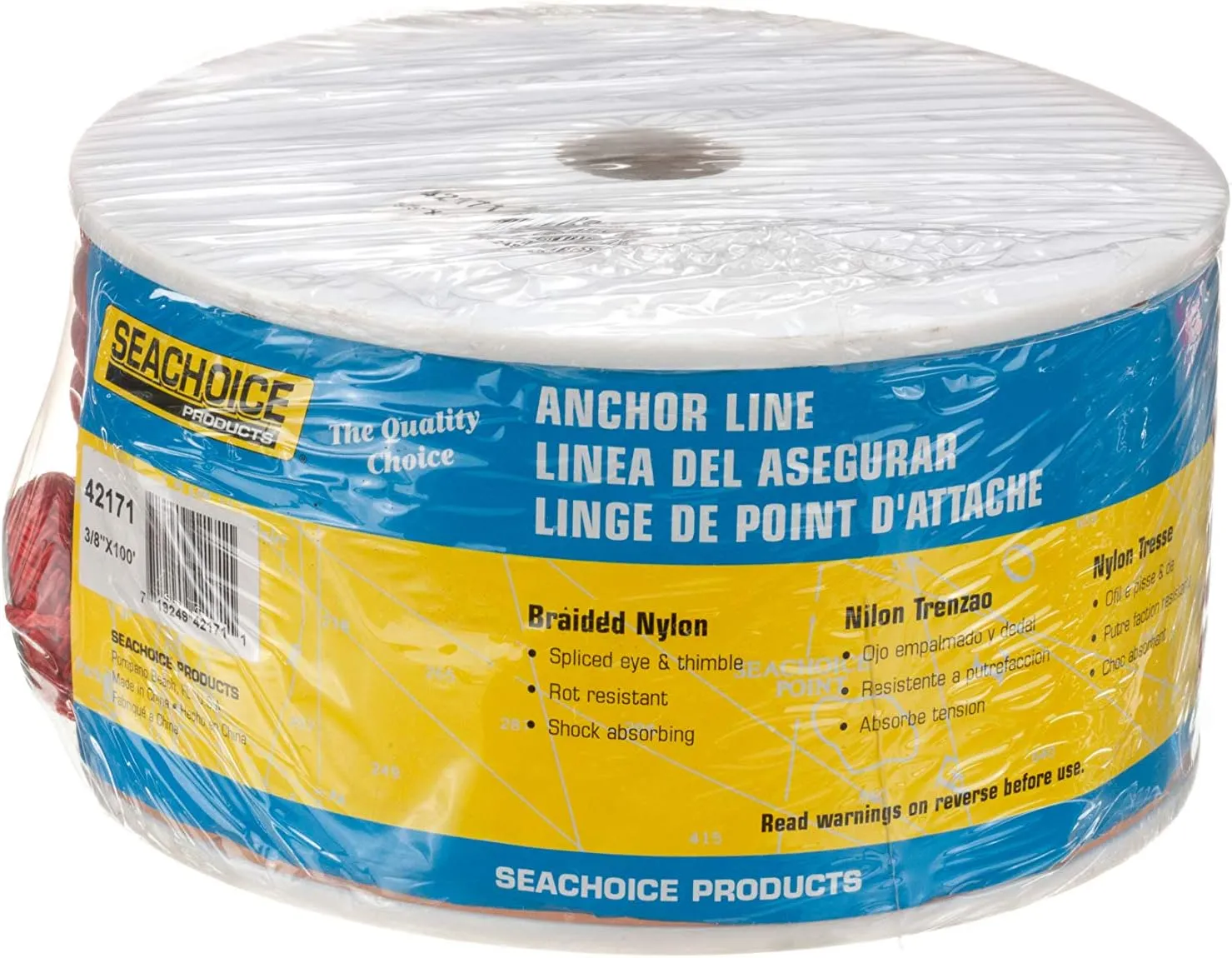 Seachoice Boat Anchor Rope, Double-Braid