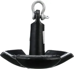 SEACHOICE River Anchor, Black Vinyl Coated Cast Iron, 12 Lbs.