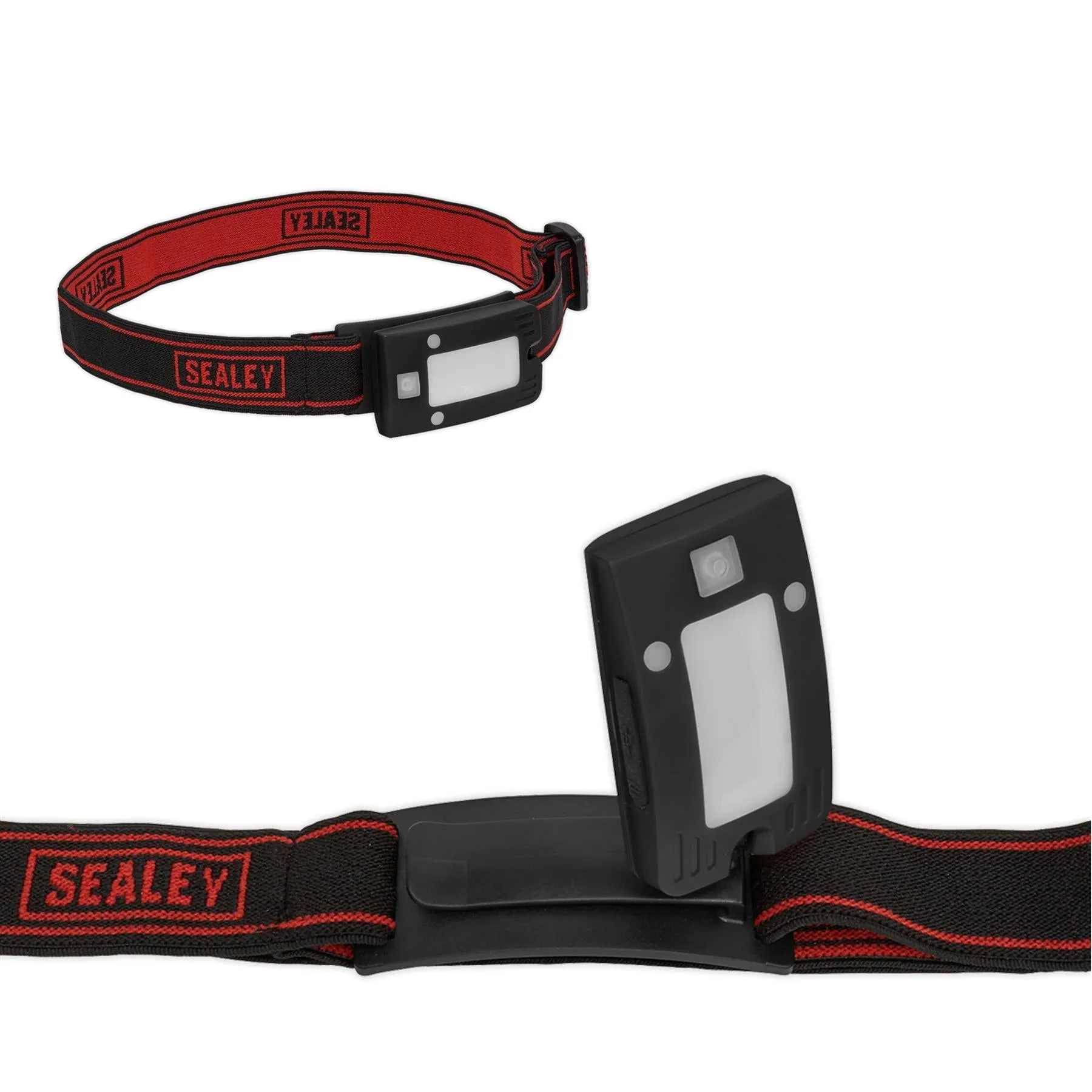 Sealey Rechargeable Head Torch Auto-Sensor Black 2W COB LED