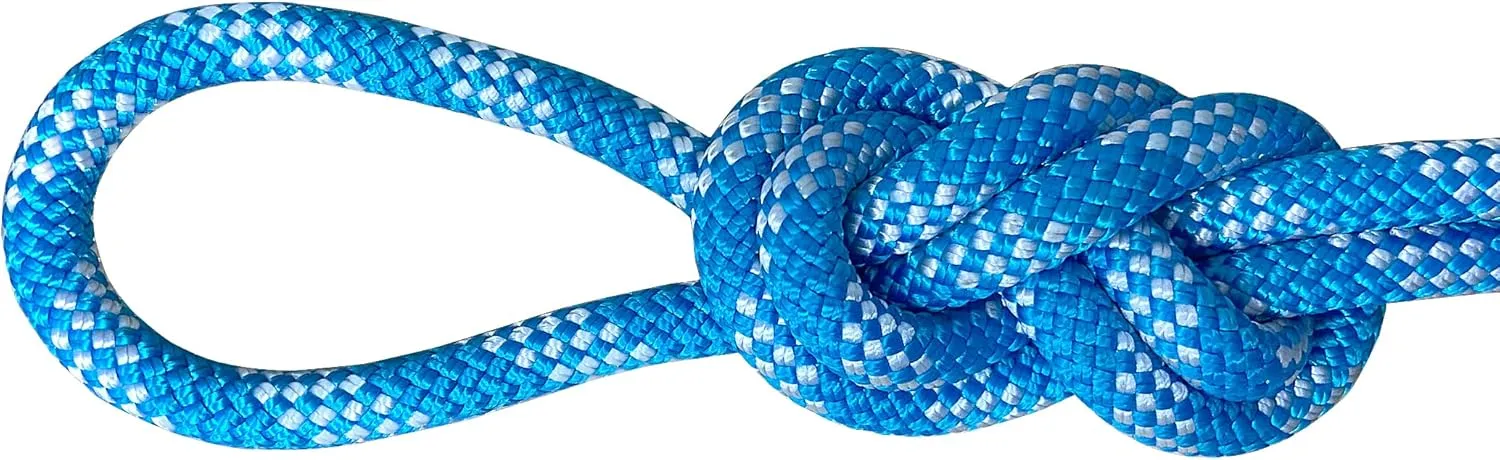 SEAMUS 8mm (5/16in) Prusik Accessory Cord 15M (50ft) UIAA Rock Climbing Rope 14Kn High Tensile Strength Rock Climbing Accessories Cord Double Braid Nylon Cord for Mountain Tree Climbing,Fire Rescue