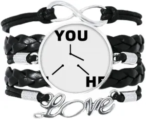 Select Circuit Switch Abort Bracelet Love Accessory Twisted Leather Knitting Rope Wristband Gift