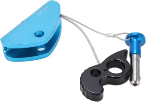 Self Locking Rope Grab Climbing Ascender for Fall Protection High Altitude Blue