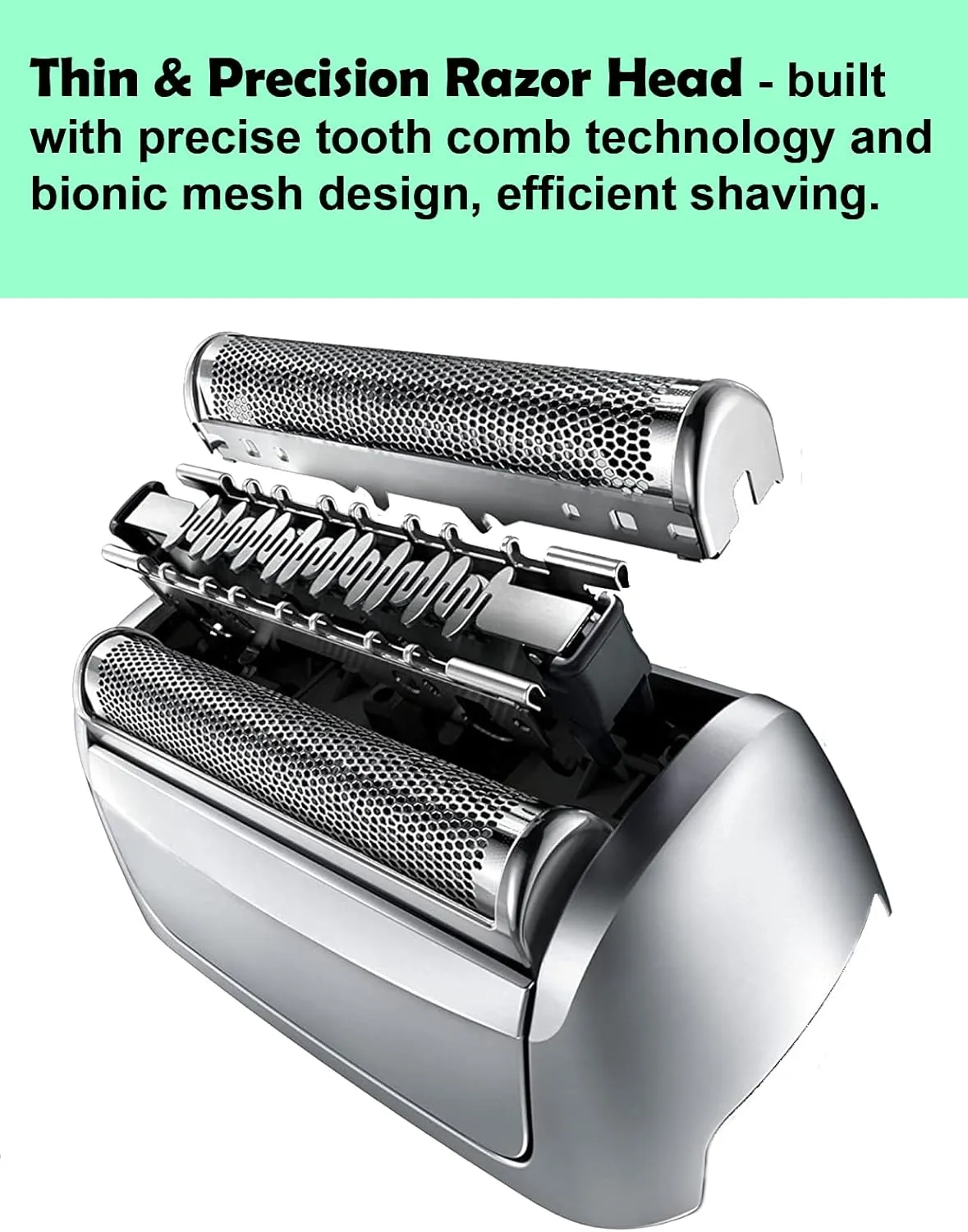 Series 5 Replacement Head 52S for Braun Electric Shaver, S5 Wet and Dry Replacement Head Compatible with Braun 5 Series Foil and Cutter 5190cc 5090 5020 (1 Count)