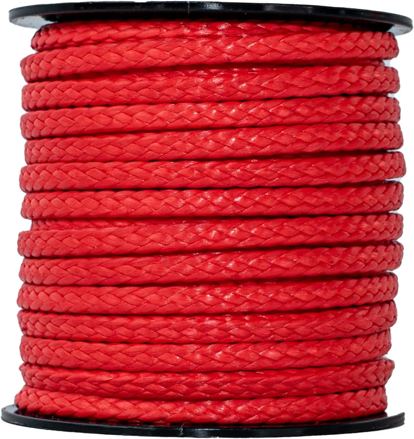 SGT KNOTS Hollow Braid HMPE Rope – Ultra-Strong, UV and Abrasion Resistant, High Strength-to-Weight Ratio, Lightweight for Arborists, Boating, Camping, Lifting, & Crafting (1/4", 50ft, Red)