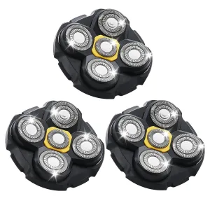 Shaver Replacement Heads Compatible with Microtouch Titanium Head Shaver, for Bald Men 3 Pack