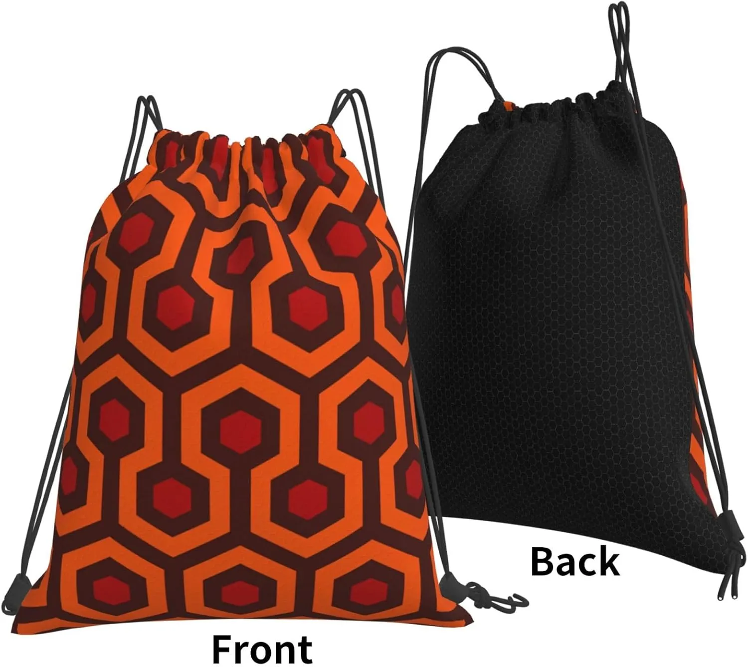 Shining Overlook Drawstring Backpack Sports Gym Bag String Cinch Pouch For Daily Use