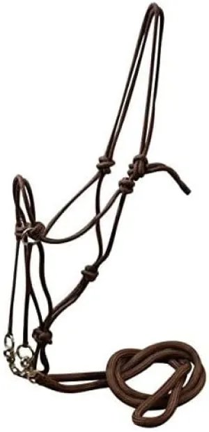 Showman Nylon Rope Bitless Bridle w/Reins