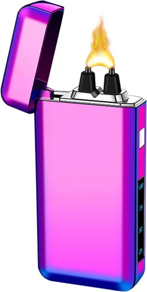 SKRFIRE Plasma Lighters Rechargeable Dragon USB Lighters, Electric Lighter Windproof Electronic Arc Flame Lighter with LED Power Display for Candle, Incense, Gifts for Men, Women (Color)