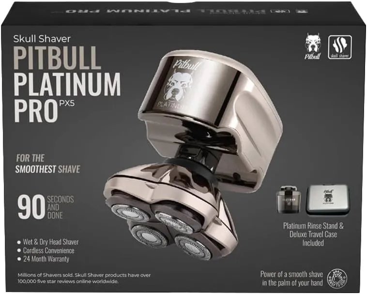 Skull Shaver - Pitbull Platinum PRO PX5 Head and face Shaver