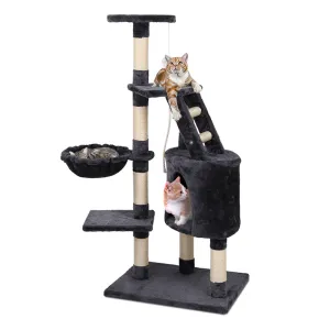 Small Cats Tree Scratching Post Tower Cat Condo House - 120cm Tall