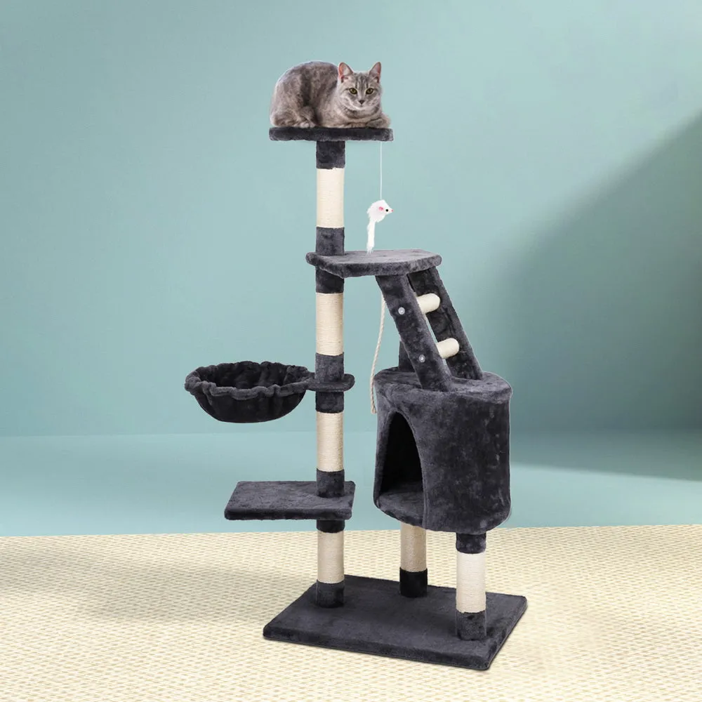 Small Cats Tree Scratching Post Tower Cat Condo House - 120cm Tall