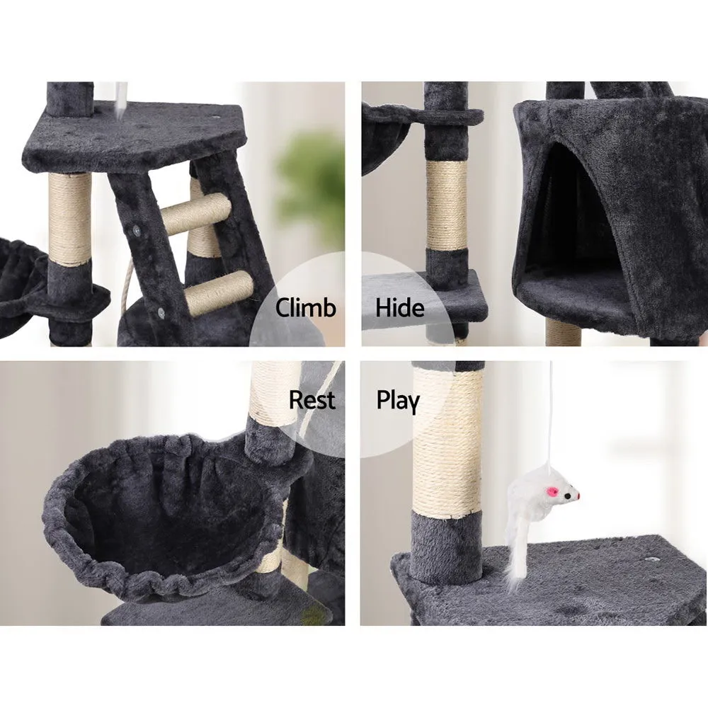 Small Cats Tree Scratching Post Tower Cat Condo House - 120cm Tall