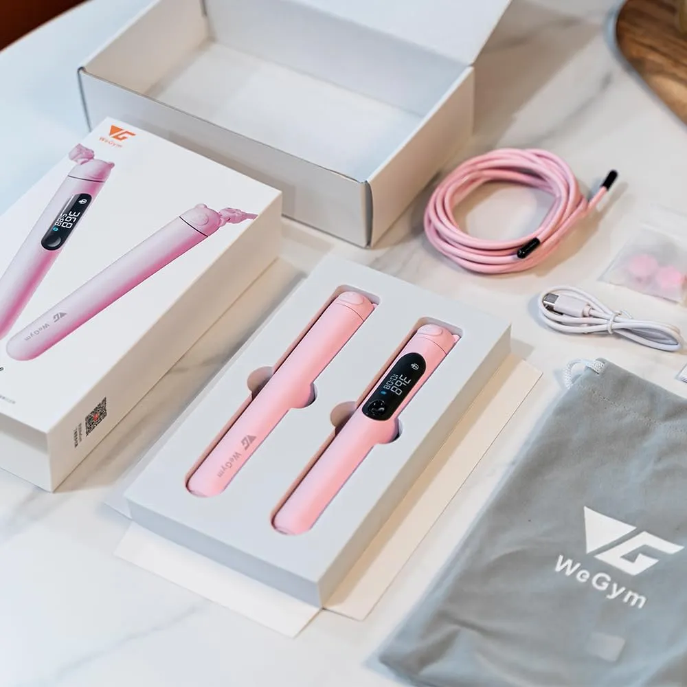 Smart Jump Rope for Men Women, Adjustable Jump Rope for Indoor Outdoor Workout, Jump Counting, Tracking - Data Analysis LED Display Screen Rechargeable Skipping Rope Fitness Gift for Adults Kids
