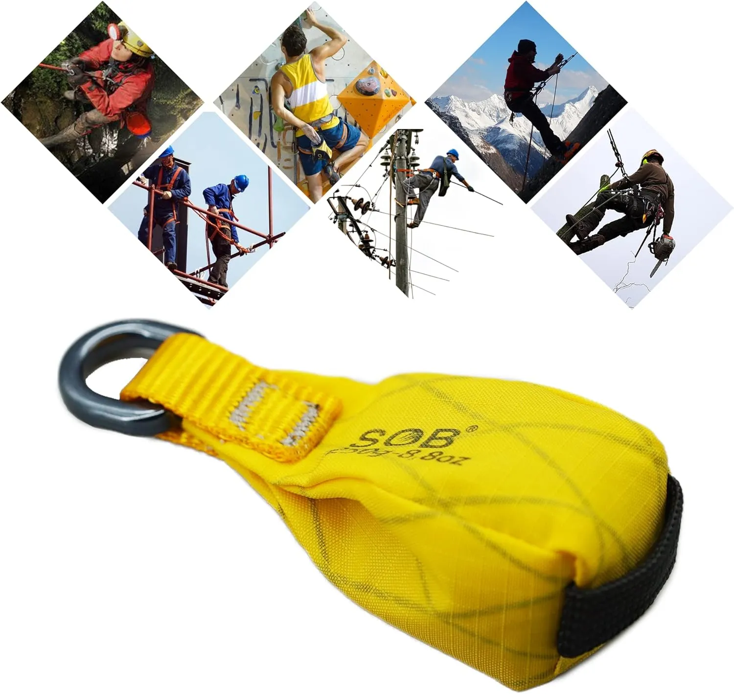 SOB Outdoor Throw Weight Bag 250g Arborist Durable Climbing Rope Bag Multi Throw Bag Tree Rock Spelunking