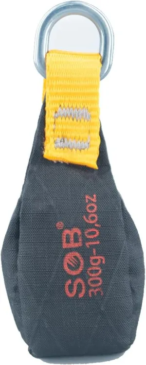 SOB Outdoor Throw Weight Bag 250g/300g/350g Arborist Durable Climbing Rope Bag Multi Throw Bag Tree Rock Spelunking (300g-Black)