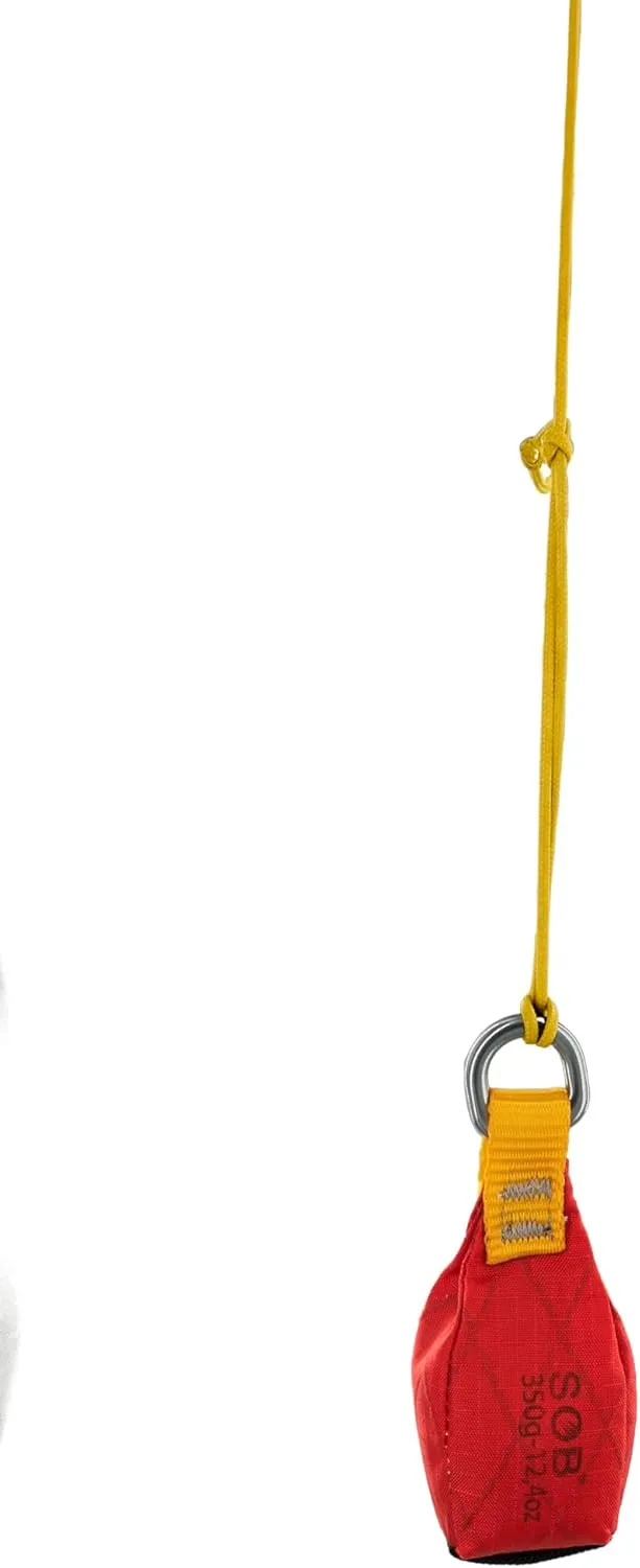 SOB Throw Weight Bag, Durable Climbing Rope Bag for Arborists, Tree Throw Bag for Rock Spelunking (Red-300)