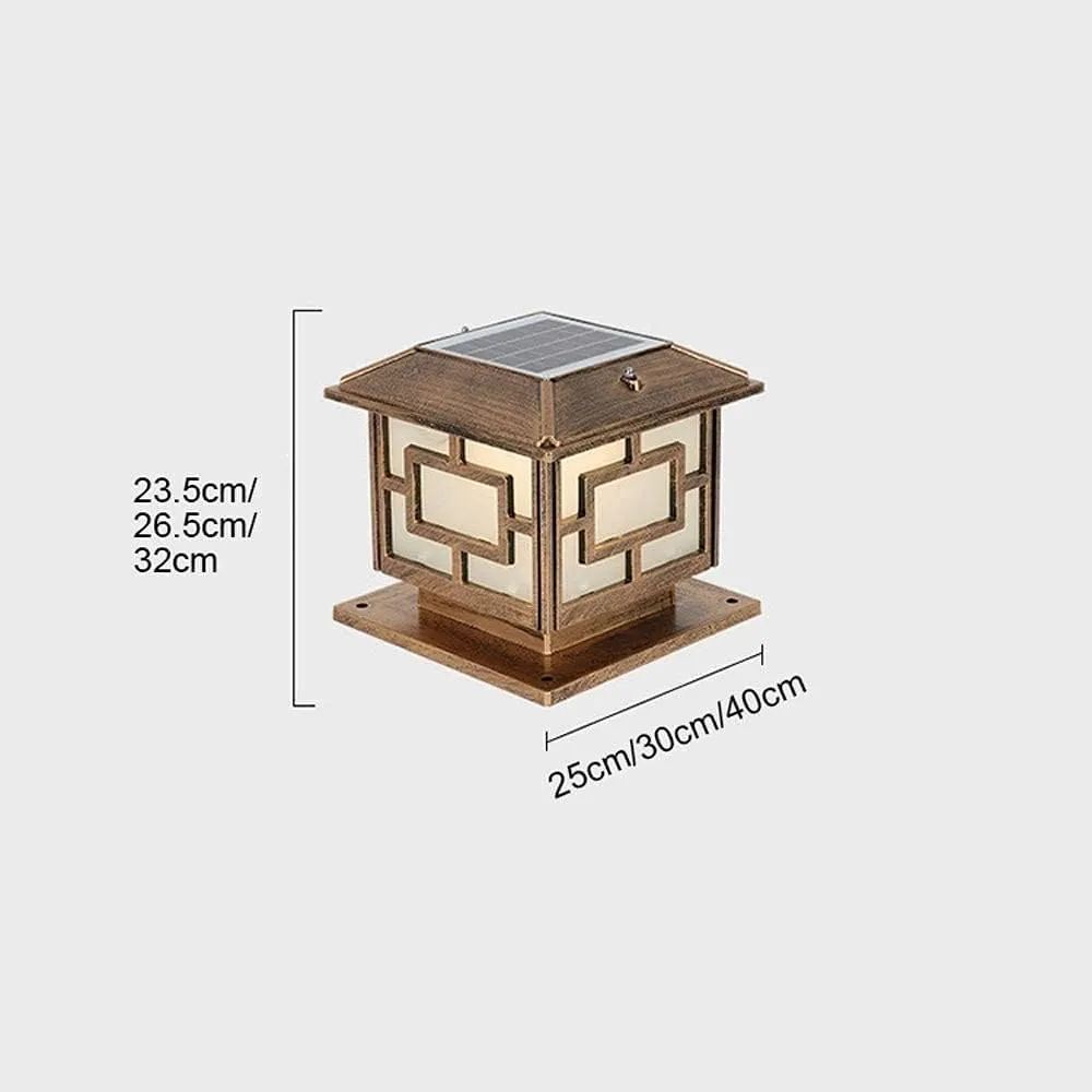 Solar Column Head lamp, Outdoor Waterproof Doorpost lamp, Wall lamp, Outdoor Column Head lamp, Column lamp Column lamp, Landscape Lighting, Outdoor Garden lamp, Super Bright Household Solar