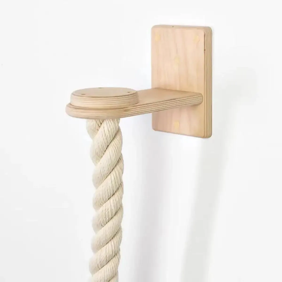 Solid Wood Cat Tree with Platforms & Ladder